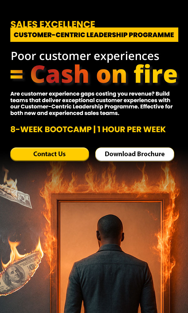 Sales excellence Customer-centric leadership programme Mobile Banner